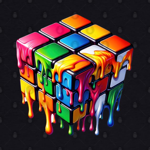 Melting Rubiks Cube by TooplesArt